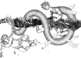 Kathrin Heyer Beckum Warendorf Kunst Kunstverein Collage Druckgraphik Installation Malerei Illustration Rhizom